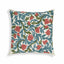 TOV Tulip 20" Embroidered Floral Wool Square Throw Pillow Cover Cover