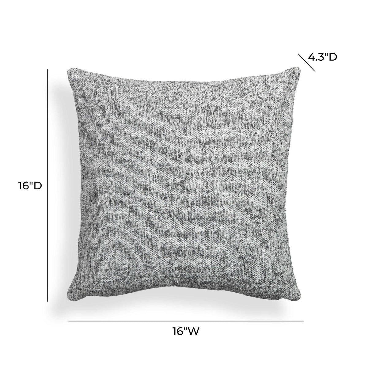 TOV Poh 16" Boucle Square Throw Pillow