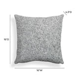 TOV Poh 16" Boucle Square Throw Pillow