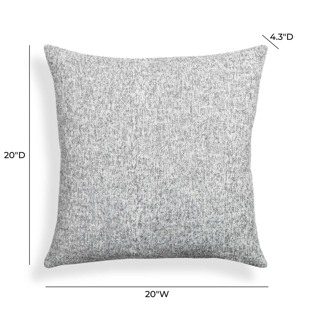 TOV Poh 20" Boucle Square Throw Pillow