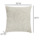 TOV Tabitha 20" Square Embroidered Throw Pillow