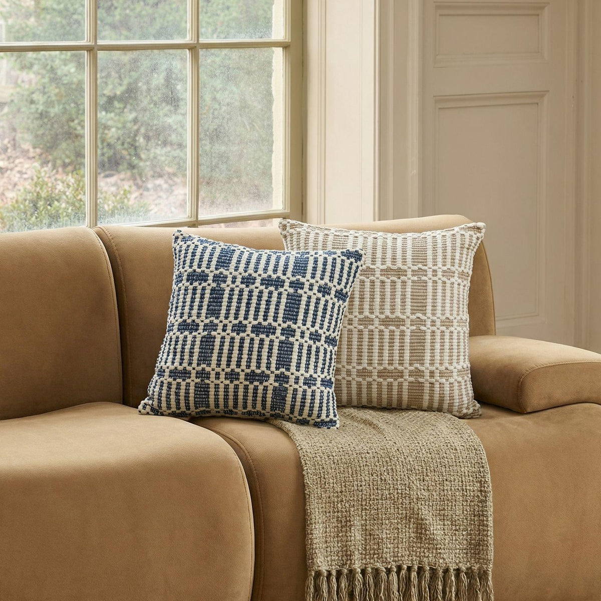 TOV Maresh "Ocean" 20 inch Square Woven Pillow (COVER) Cover