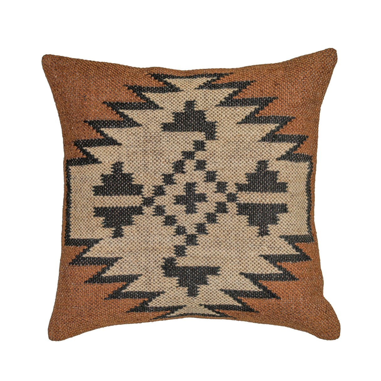 TOV Terra 20" Square Wool and Jute Kilim Throw Pillow