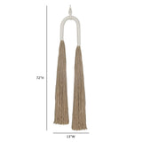 TOV Pasha Natural Cotton Jute Tassel Wall Decor Large