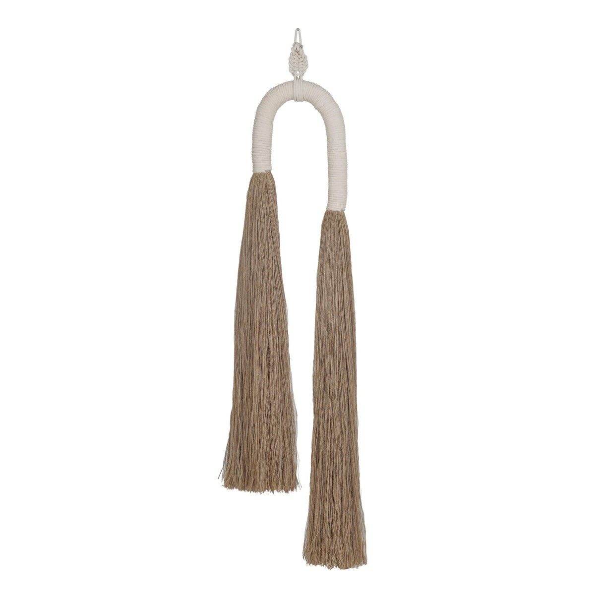 TOV Pasha Natural Cotton Jute Tassel Wall Decor Standard