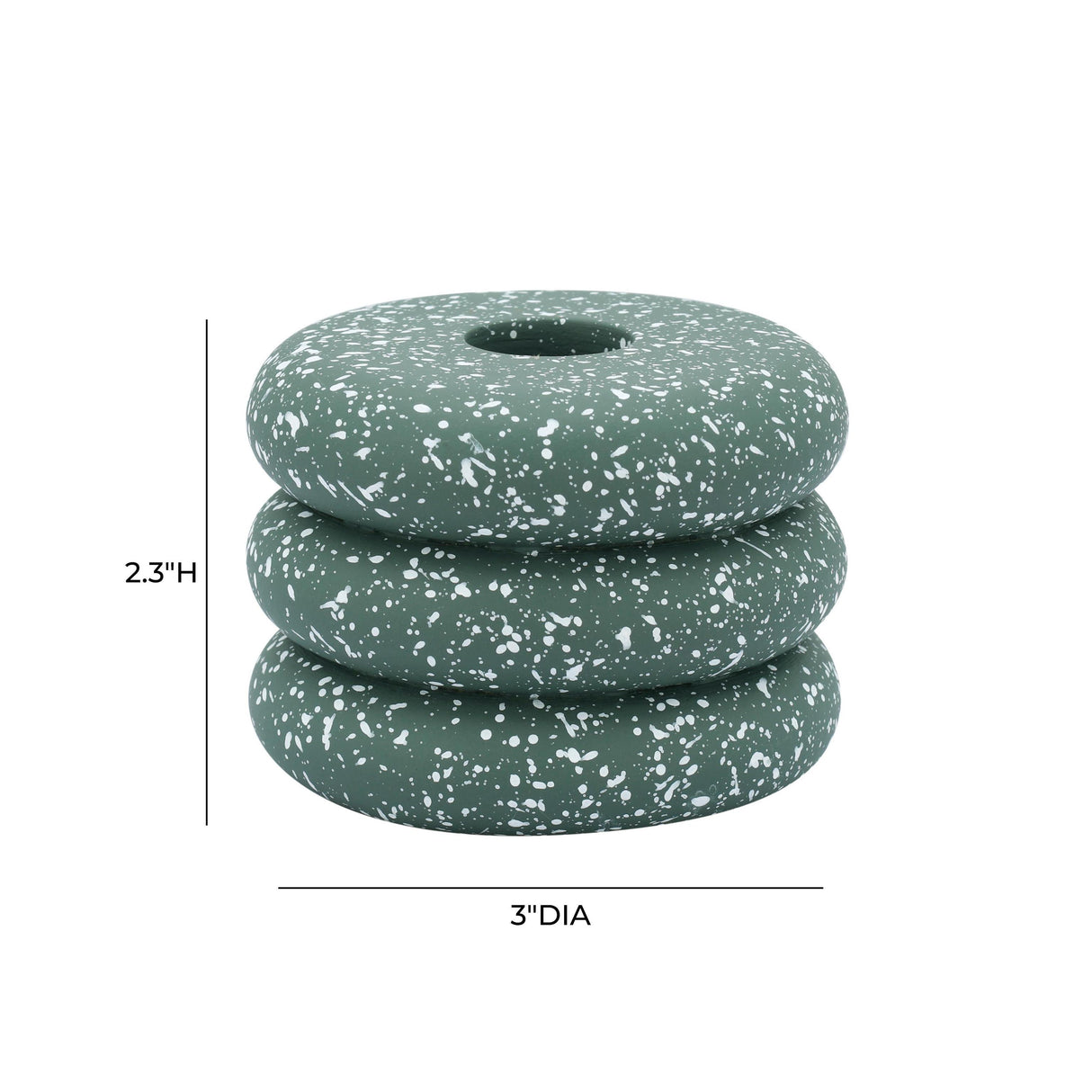TOV Gabby Speckled Stacked Candleholder