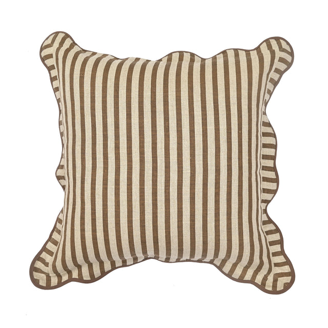 TOV Striped 20" Linen Throw Pillow Cover