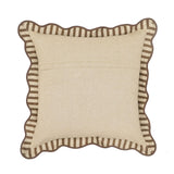 TOV Earthy Brown Striped Linen Accent Cushion - COVER Cover