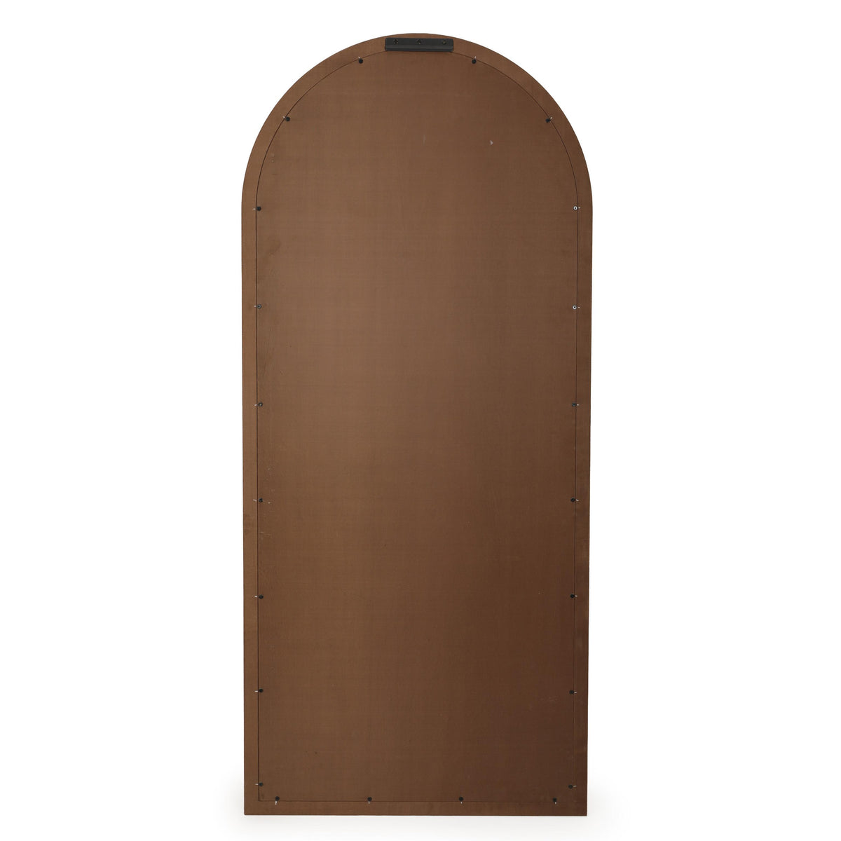 TOV Arch Natural Raffia Contract-Grade Floor Mirror