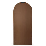 TOV Arch Natural Raffia Contract-Grade Floor Mirror