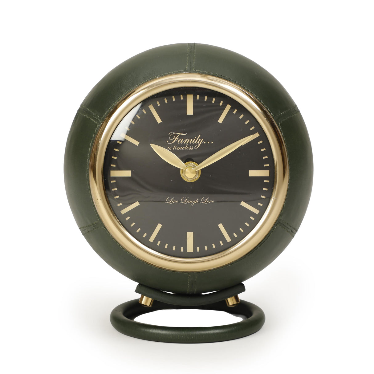 TOV Draper Dark Green Designer Standing Accent Clock