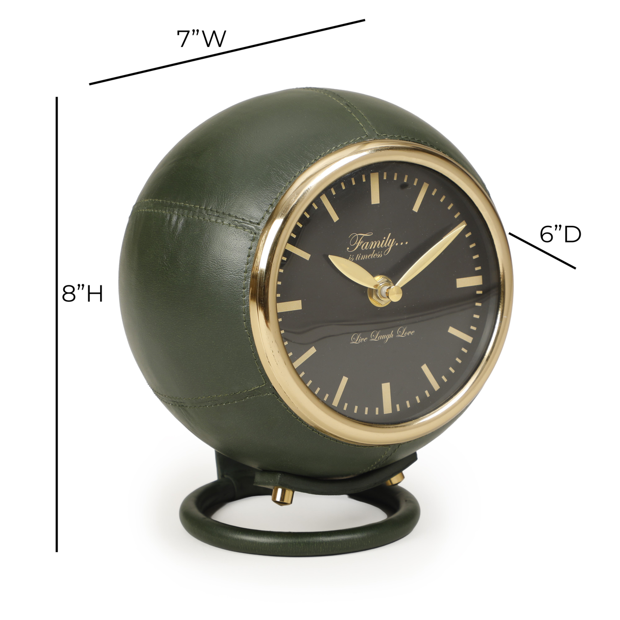 TOV Draper Dark Green Contract-Grade Standing Accent Clock