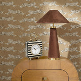 TOV Mona Black Striped Contract-Grade Standing Accent Clock