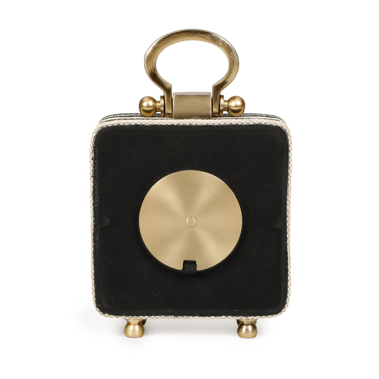 TOV Mona Black Striped Contract-Grade Standing Accent Clock