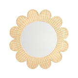 TOV Coralie 33.4" Rattan Round Wall Mirror
