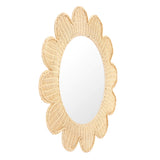 TOV Coralie 33.4" Rattan Round Wall Mirror