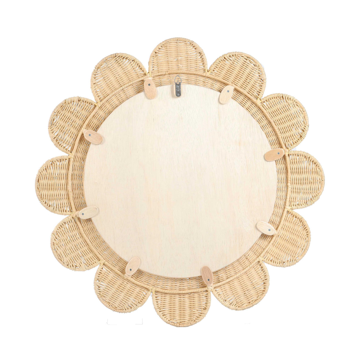 TOV Coralie 33.4" Rattan Round Wall Mirror