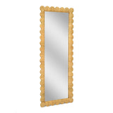 TOV Bama 29.1" x 75" Long Natural Rattan Wall Mirror