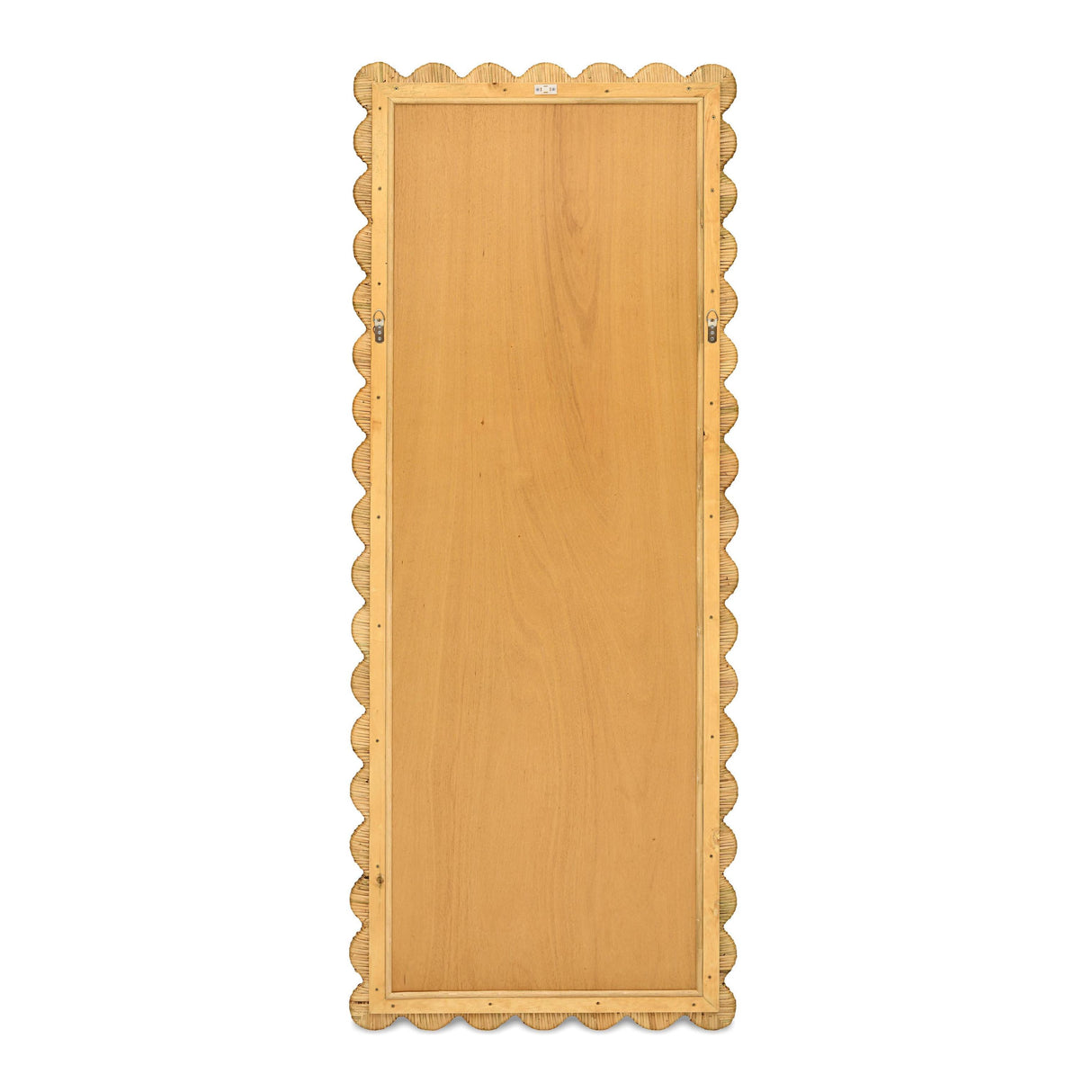 TOV Bama 29.1" x 75" Long Natural Rattan Wall Mirror
