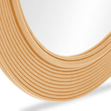 TOV Tanya Natural Rattan Round Wall Mirror