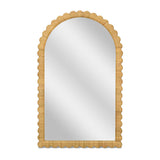 TOV Bama 48" x 79" Jumbo Natural Rattan Arched Wall Mirror