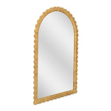 TOV Bama 48" x 79" Jumbo Natural Rattan Arched Wall Mirror