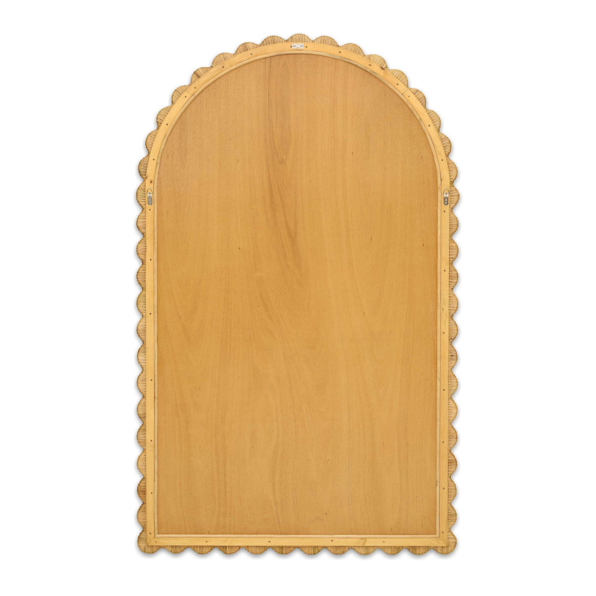 TOV Bama 48" x 79" Jumbo Natural Rattan Arched Wall Mirror