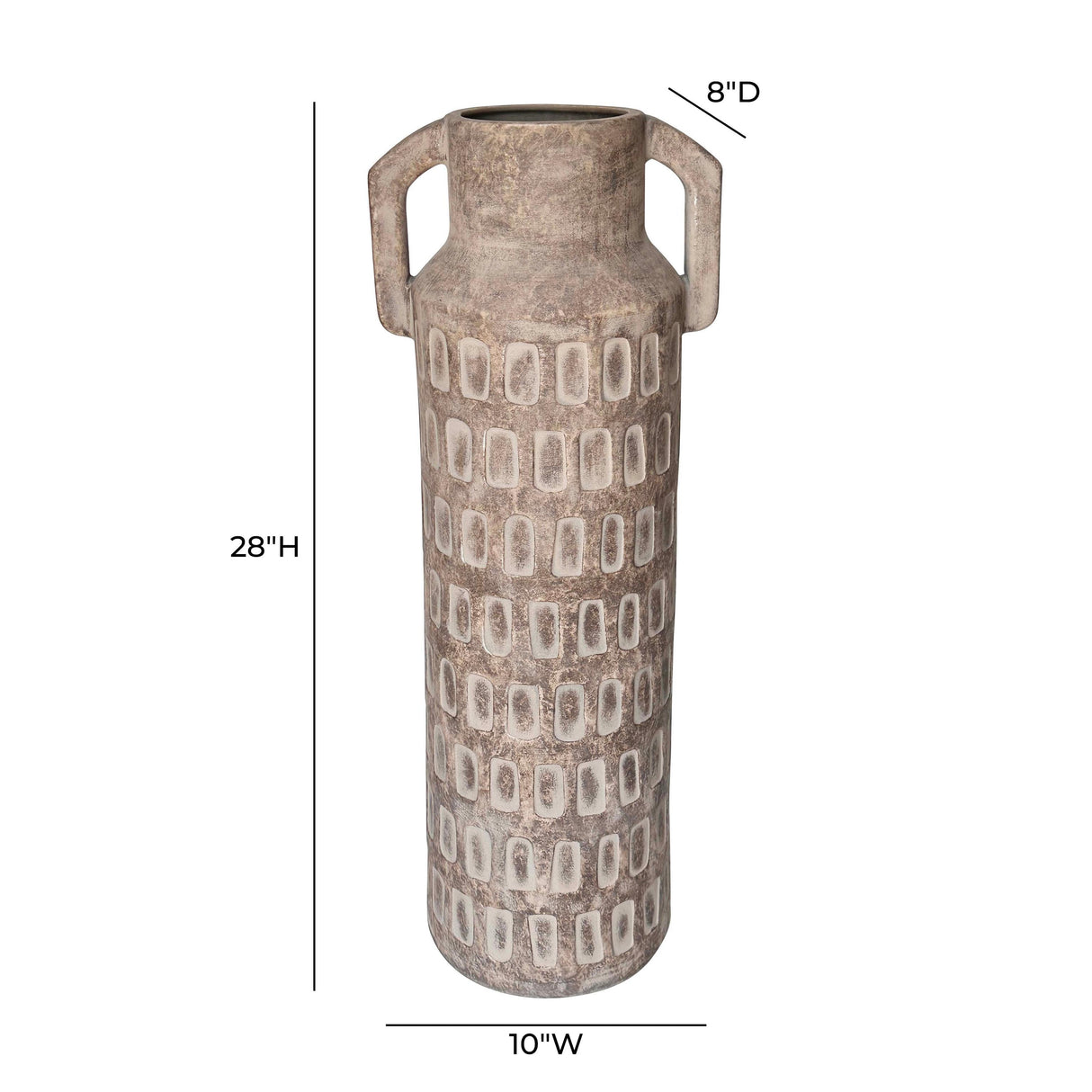 TOV Earthenware Diode Flower Vase
