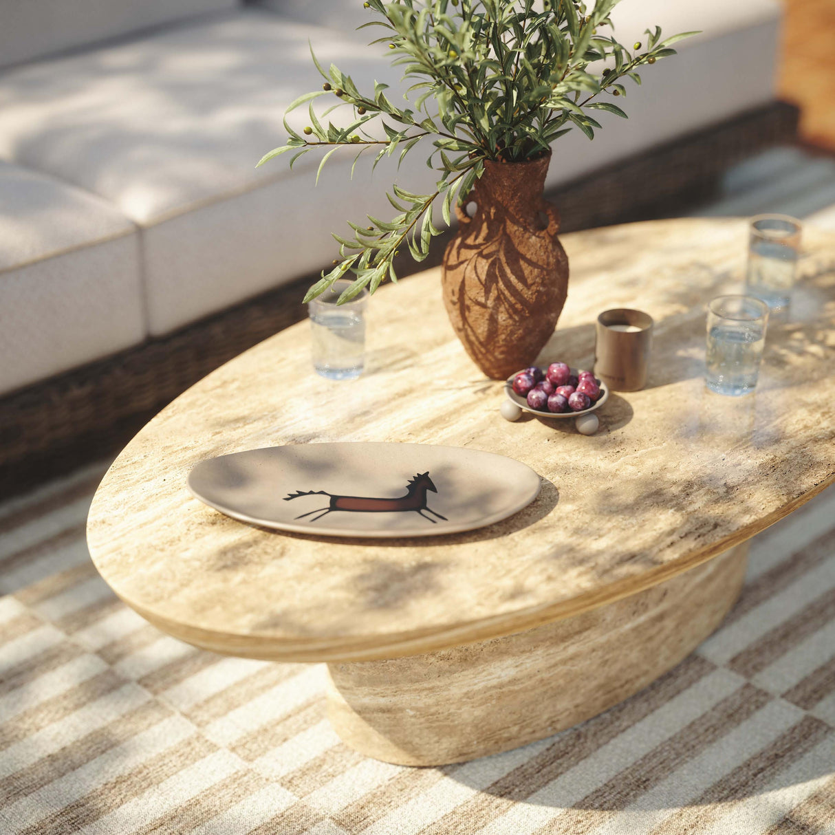 TOV Ceramic "Horseplay" Catchall Dish