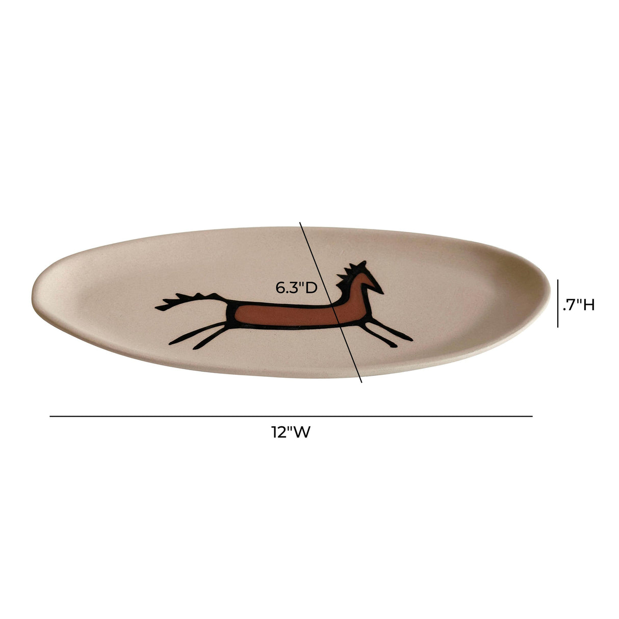 TOV Ceramic "Horseplay" Catchall Dish