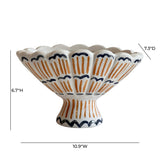 TOV Ceramic Roman Coral Bowl