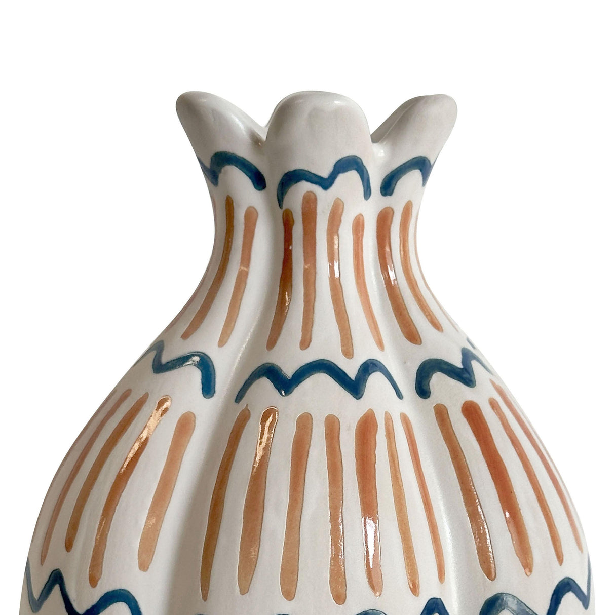 TOV Ceramic Roman Coral Vase