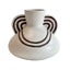 TOV Ceramic Line Art Wide-Bodied Vase