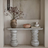 TOV Ceramic Line Art Wide-Bodied Vase