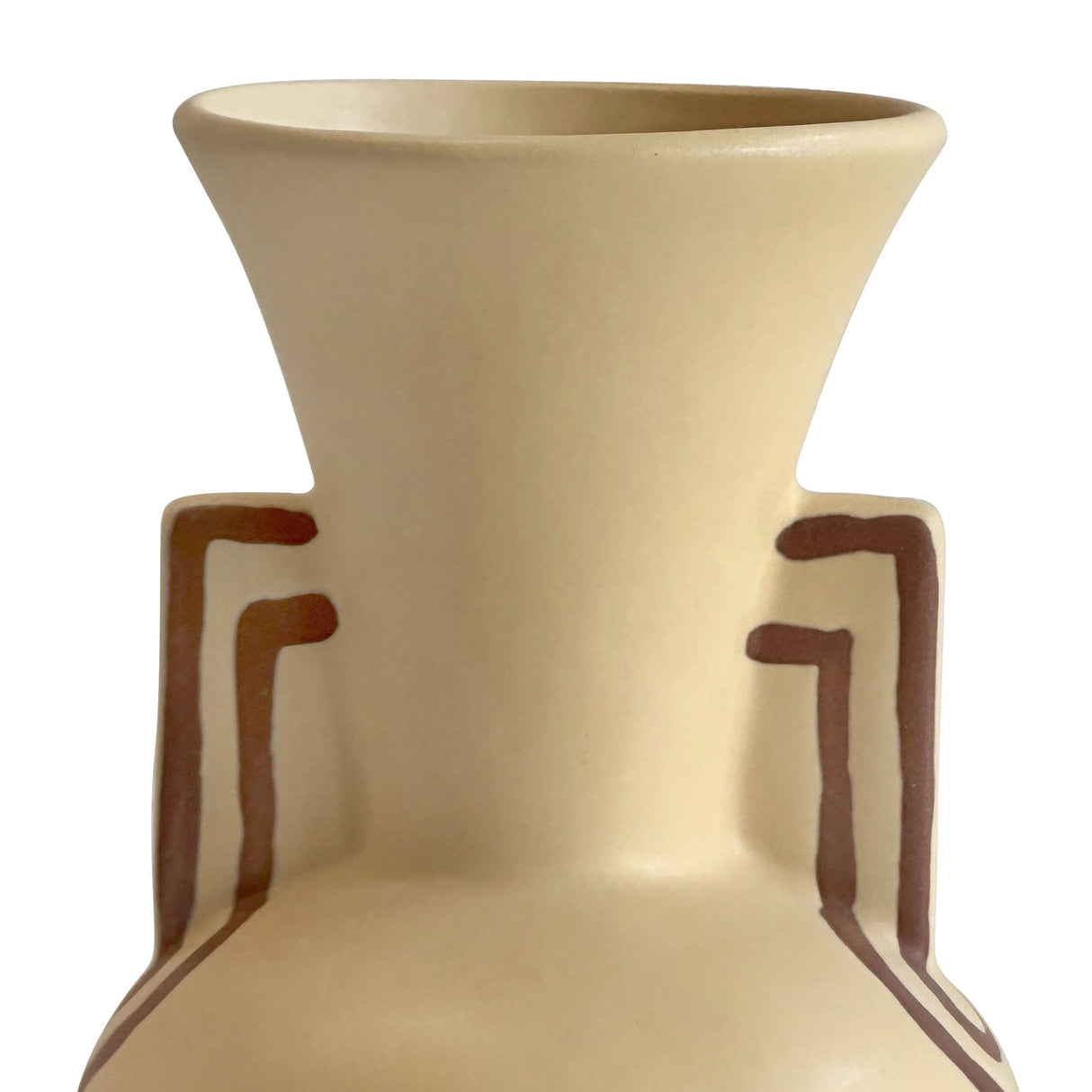 TOV Ceramic Line Art Trumpeter Vase