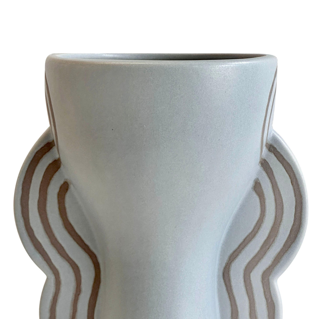 TOV Ceramic Line Art Goblet Vase