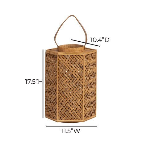 TOV Andi Natural Rattan Lantern