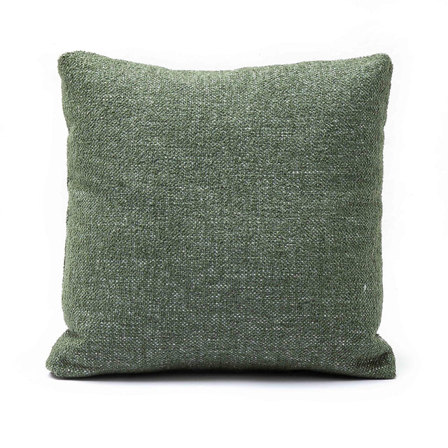 TOV Malolo Green Basketweave Square Vegan-Down Throw Pillow Cover (16"-20") Cover 16"