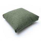 TOV Malolo Green Basketweave Square Vegan-Down Throw Pillow Cover (16"-20") Cover 16"