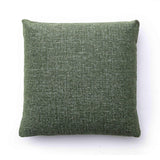 TOV Malolo Green Basketweave Square Vegan-Down Throw Pillow Cover (16"-20") Cover 16"