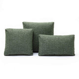 TOV Malolo 20"X12" Green Basketweave Rectangular Vegan-Down Throw Pillow Cover