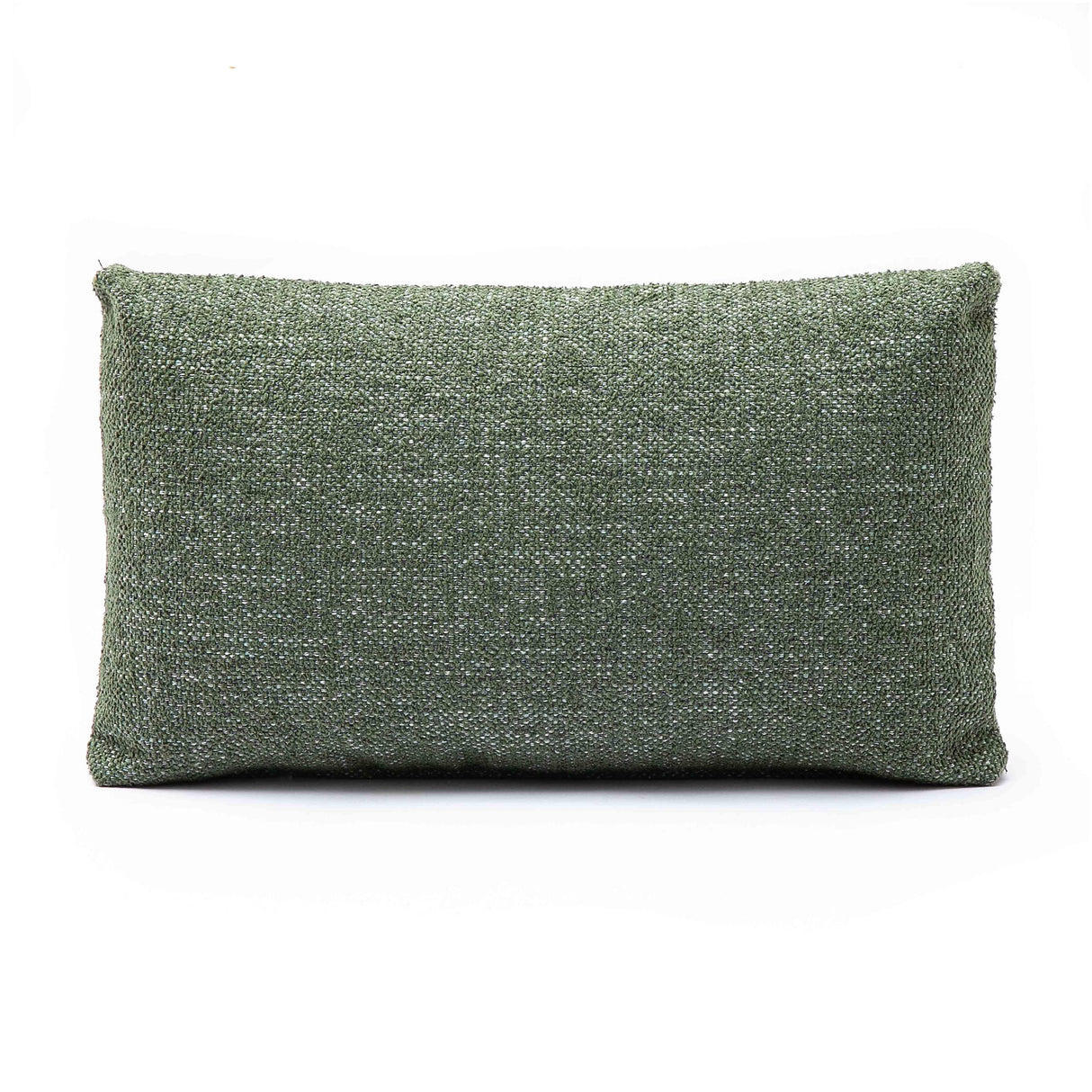TOV Malolo 20"X12" Green Basketweave Rectangular Vegan-Down Throw Pillow Cover Cover