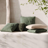 TOV Malolo 20"X12" Long Mohair Rectangular Vegan-Down Throw Pillow Cover