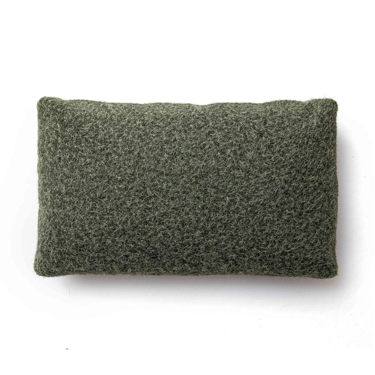 TOV Malolo 20"X12" Long Mohair Rectangular Vegan-Down Throw Pillow Cover