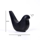 TOV Black Marble Bird Statue