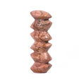 TOV Marble Sunset Pink Cairn Tall Decorative Object