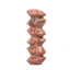 TOV Marble Sunset Pink Cairn Tall Decorative Object