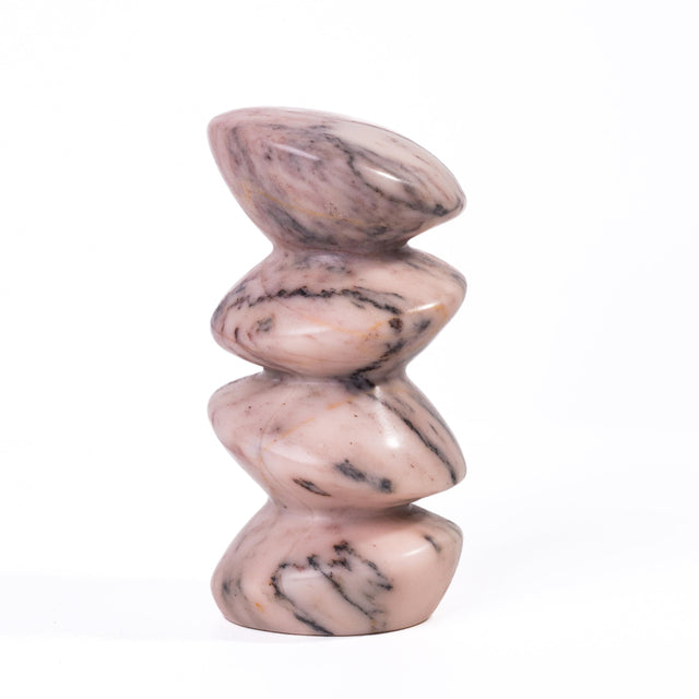 TOV Marble Pink Cairn Decorative Object