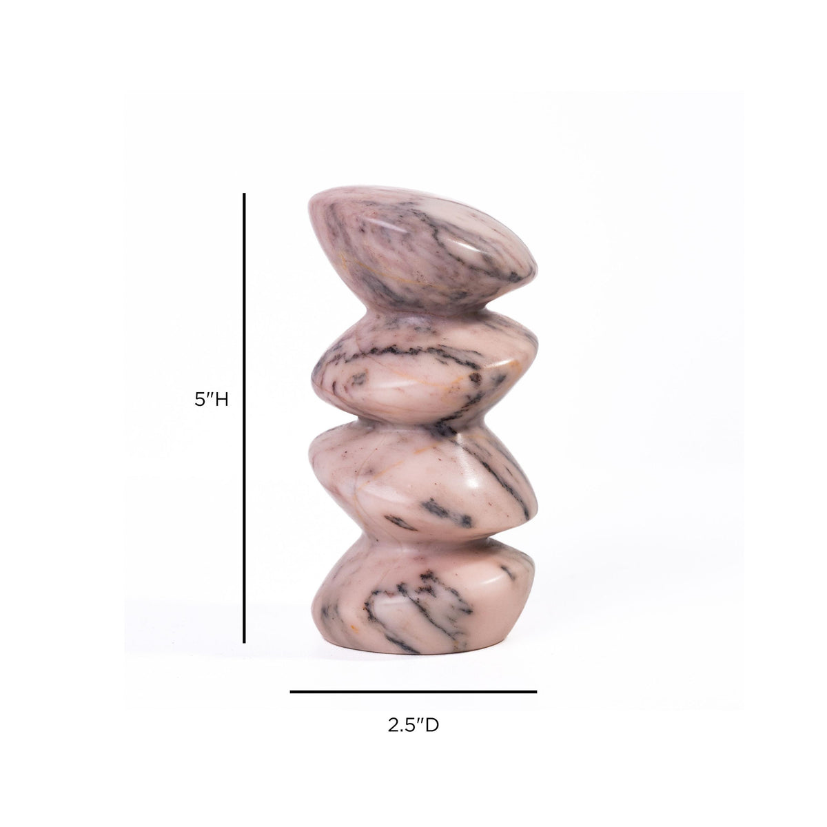 TOV Marble Pink Cairn Object