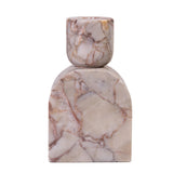 TOV Marble White Brown Foundation Candle Holder